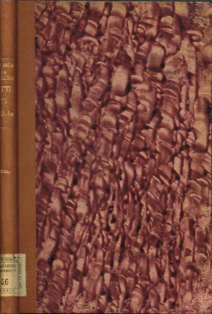 Atti della Regia Accademia delle Scienze di Torino - copertina