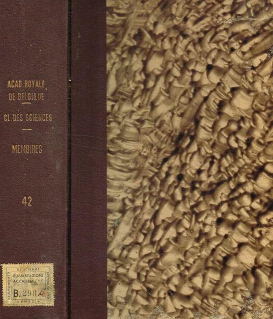 Mémoires de la classe des sciences, 2e série, tomo XLII, 1975 - copertina