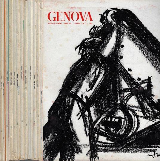 Genova N. 1, 2, 3, 4, 5, 6, 7, 8, 9, 10, 11, 12 anno 1965 (annata completa) - copertina