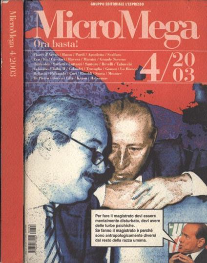 MicroMega n. 4 - 2003 - copertina