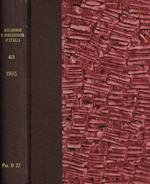 Accademie e biblioteche d'Italia. Anno LXIII (46 nuova serie) anno 1995