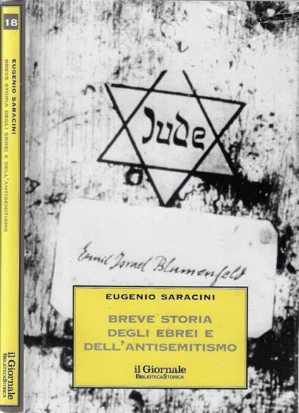 Breve storia degli ebrei e dell'antisemitismo - Eugenio Saracini - copertina