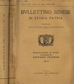 Bullettino Senese di storia patria. Miscellanea di studi in memoria di Giovanni Cecchini vol.II, III