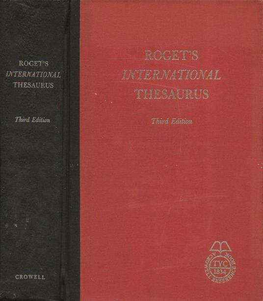 Roget's International Thesaurus - Peter Roget - copertina