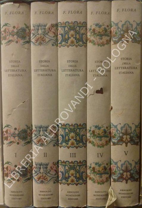 Storia Della Letteratura Italiana (5 Volumi) - Francesco Flora - copertina