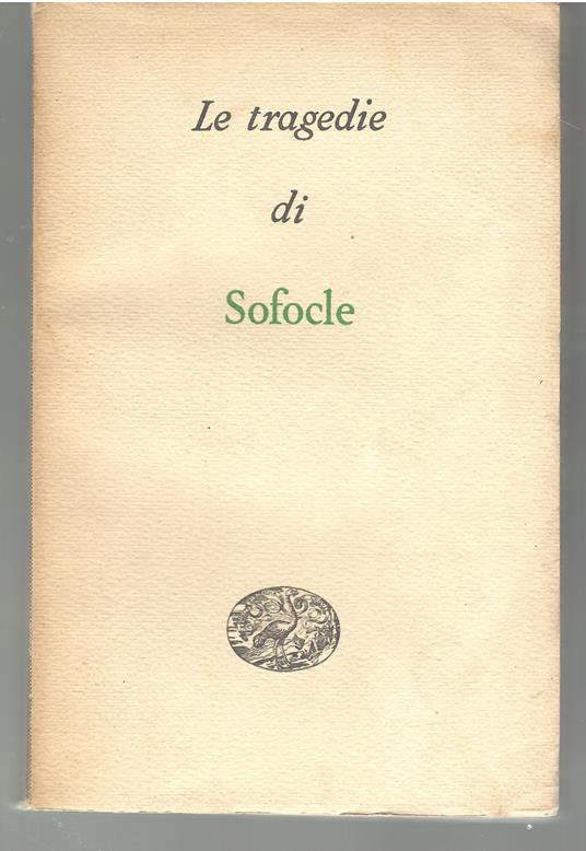 Tragedie - Sofocle - copertina