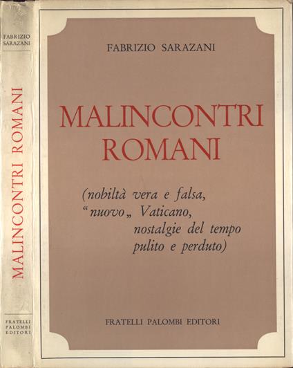 Malincontri romani - Fabrizio Sarazani - copertina