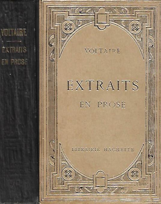 Extraits en prose - Voltaire - copertina