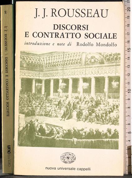 Disconrsi e contratto sociale - Jean-Jacques Rousseau - copertina
