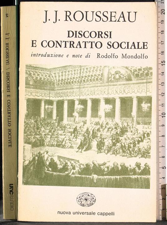 Disconrsi e contratto sociale - Jean-Jacques Rousseau - copertina