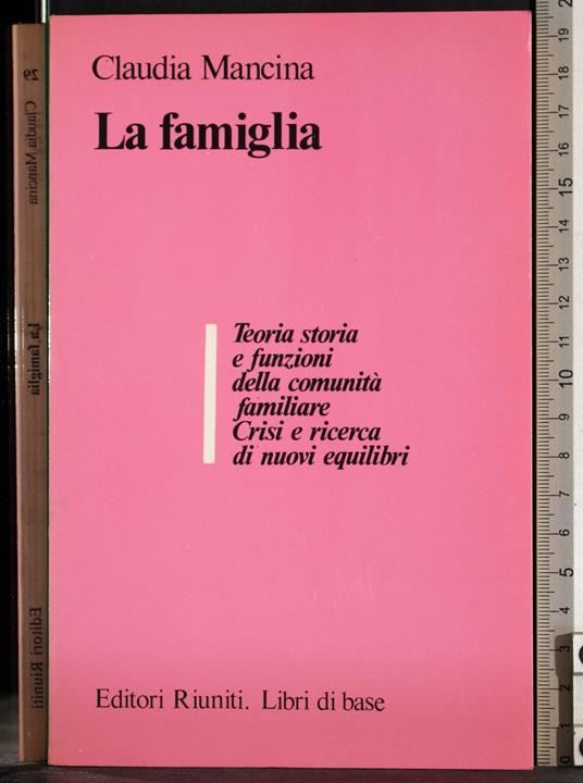 famiglia - Claudia Mancina - copertina