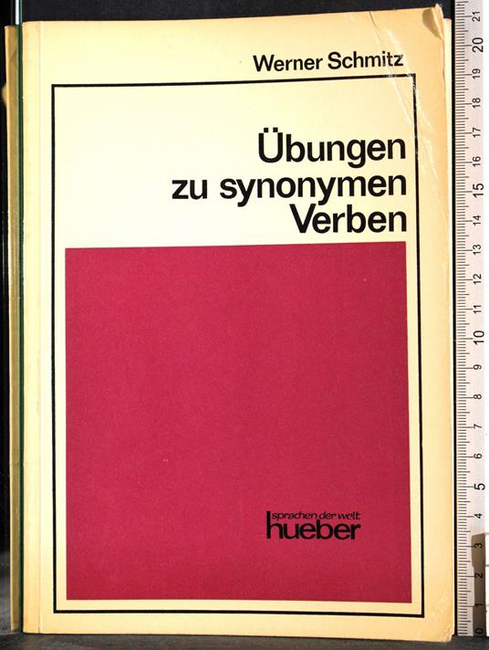 Ubungen zu synonymen Verben - copertina