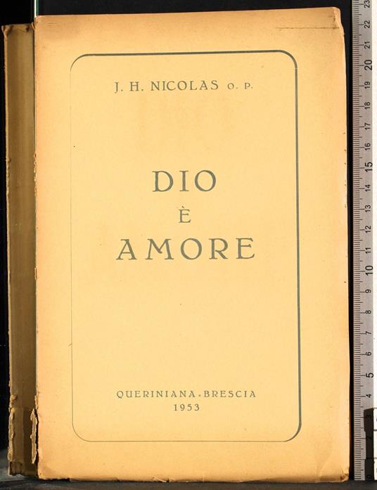 Dio è amore - copertina