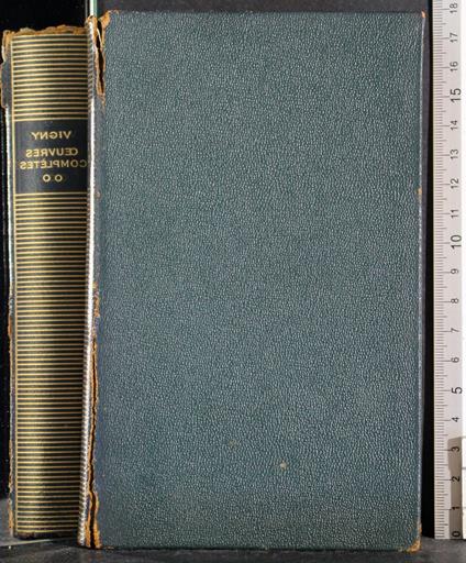 Oeuvre completes. Vol 2 - Alfred de Vigny - copertina