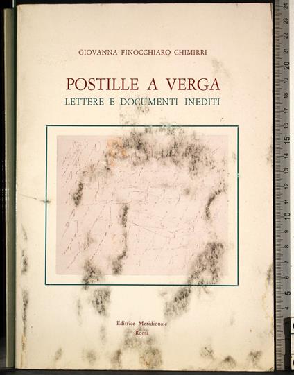 Postille a Verga - copertina