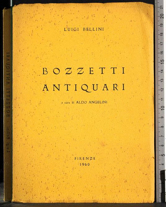 Bozzetti antiquari - Luigi Bellini - copertina