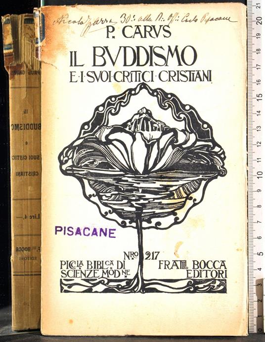 Il buddismo e i suoi critici cristiani - Paul Carus - copertina