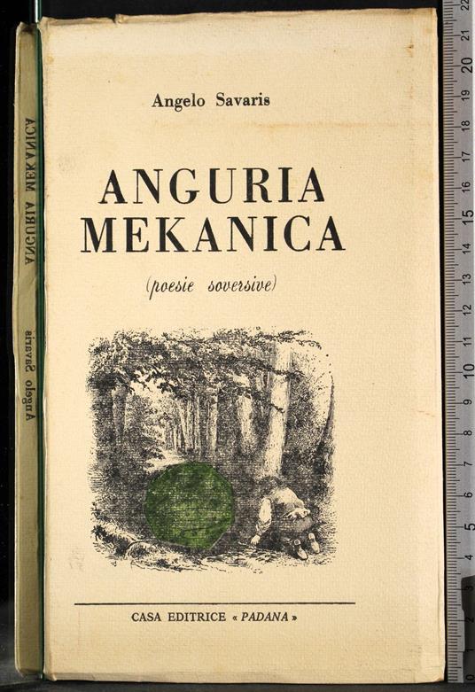 Anguria mekanica - Angelo Savaris - copertina