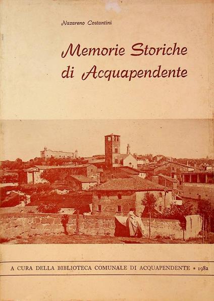 Memorie storiche di Acquapendente - copertina