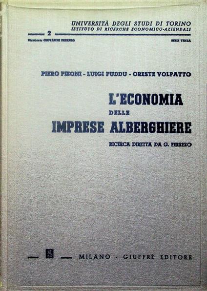 L'economia delle imprese alberghiere - copertina