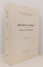 Archivio Storico Per Le Province Parmensi Iv Serie Vol. Lviii 2006 - Xfs155