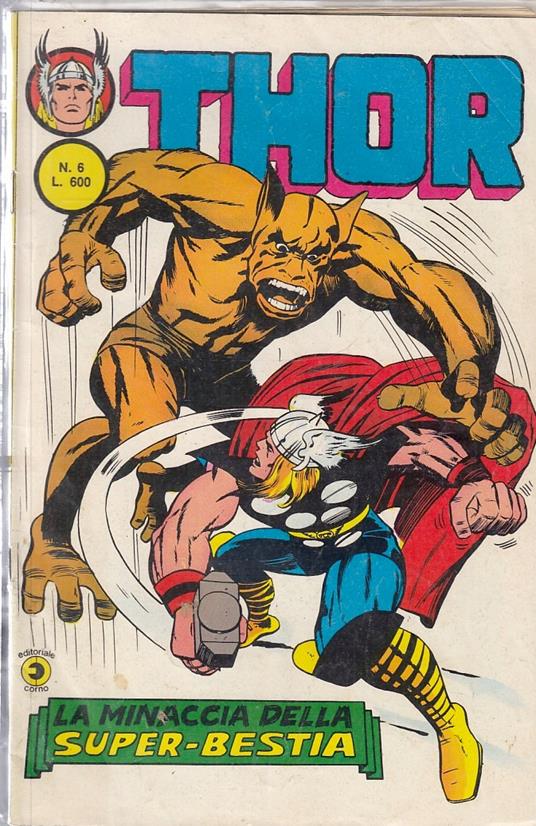 Thor Seconda 2° Serie N.6 - Corno - copertina