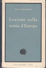 Lezioni Sulla Storia D'Europa- Jacob Burckhardt- Boringhieri- 1959- B- Yfs89