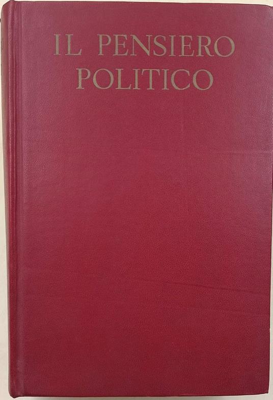 Il Pensiero Politico - Umberto Cerroni - copertina