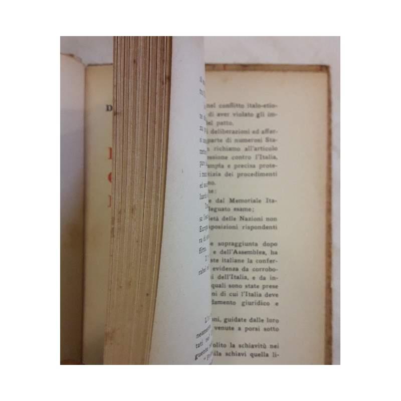 Il CONFLITTO CON LA SOCIETA' DELLE NAZIONI