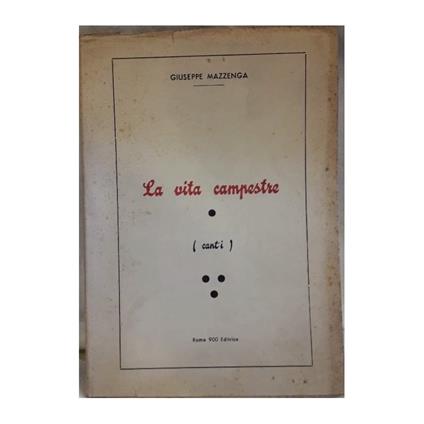 Vita Campestre - Giuseppe Mazza - copertina