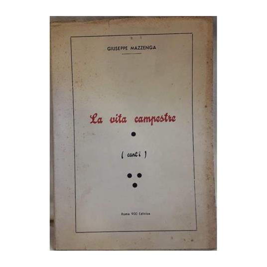 Vita Campestre - Giuseppe Mazza - copertina