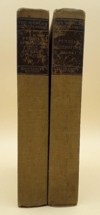 PERSIAN LITERATURE-THE SHAR NAMEH, THE RUBAIYAT THE DIVAN AND THE GULISTAN-2 voll. - copertina