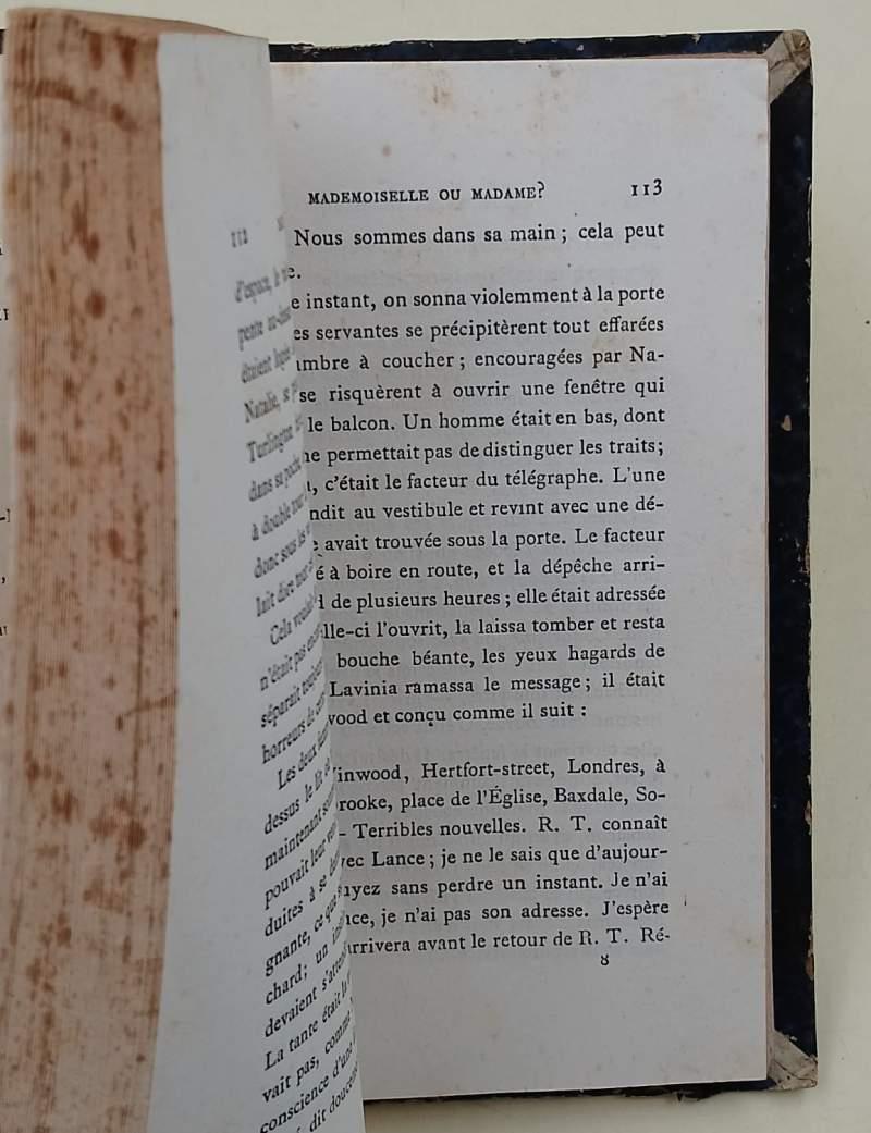 Mademoiselle Ou Madame-Une Drame Dans La Vie Privee