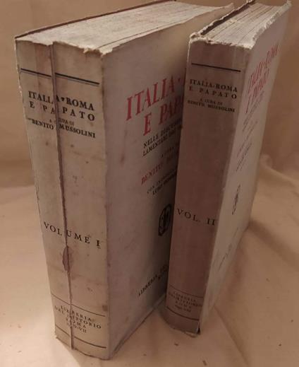 ITALIA ROMA E PAPATO nelle discussioni parlamentari dal 1860 al 1871 2 voll.  - copertina