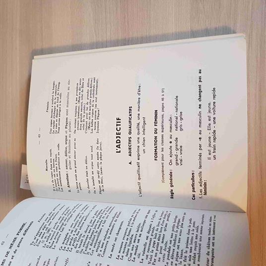 Grammaire Francaise - Luc De Meuron Editions Henri Messeiller - copertina