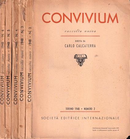 Convivium, numero 2, 3, 4, 5, 6, 1948 - Carlo Calcaterra - copertina