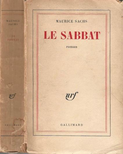 Le sabbat - Maurice Sachs - copertina