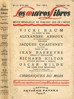 Les oeuvres libres. Revue mensuelle ne publiant que de l'inédit. N.67, décembre 1951
