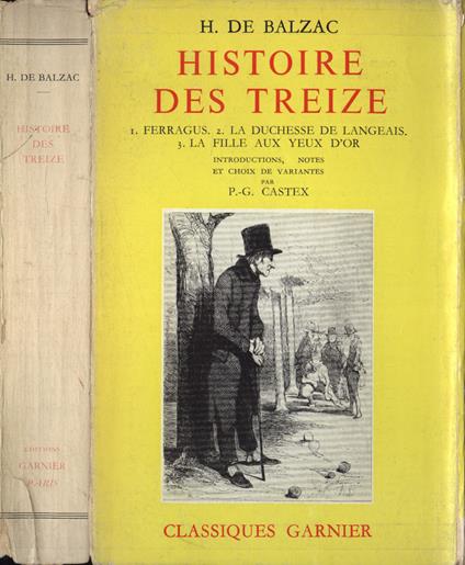 Histoire des treize - Honoré de Balzac - copertina