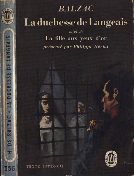 La duchesse de Langeais - Honoré de Balzac - copertina