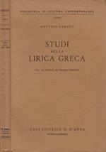 Studi sulla lirica greca