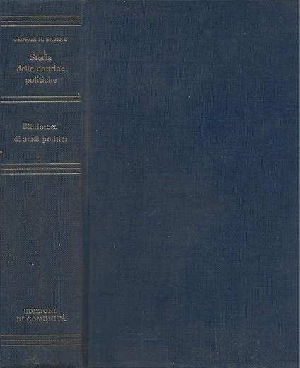 Storia delle dottrine politiche - George H. Sabine - copertina