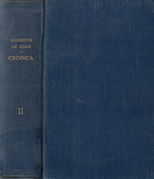 Cronica vol. II - Salimbene de Adam - copertina
