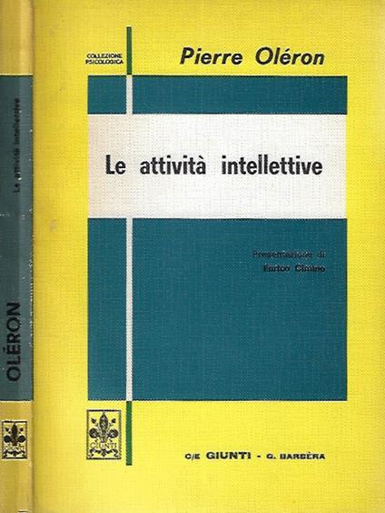Le attività intellettive - Pierre Oleron - copertina
