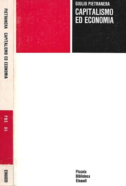 Capitalismo ed economia - Giulio Pietranera - copertina