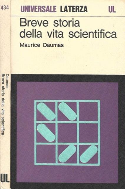 Breve storia della vita scientifica - Maurice Daumas - copertina