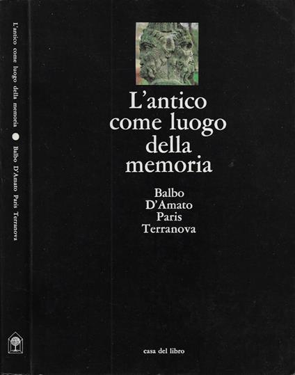 L' antico come luogo della memoria - copertina