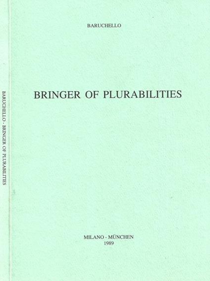 Bringen of Plurabilities - Gianfranco Baruchello - copertina