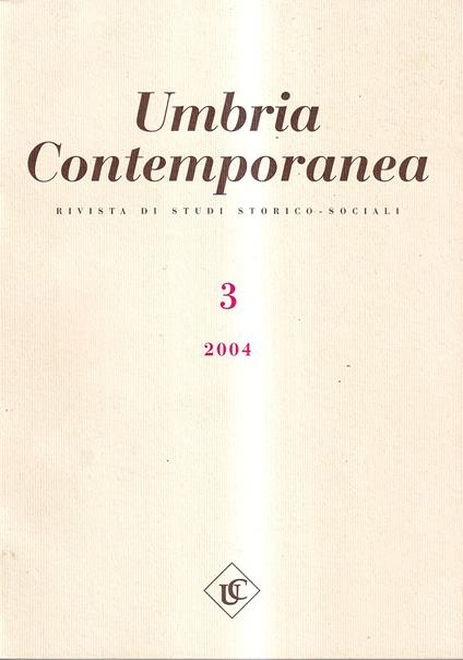 Umbria Contemporanea. Rivista di Studi Storico-sociali, n. 3, 2004 - copertina