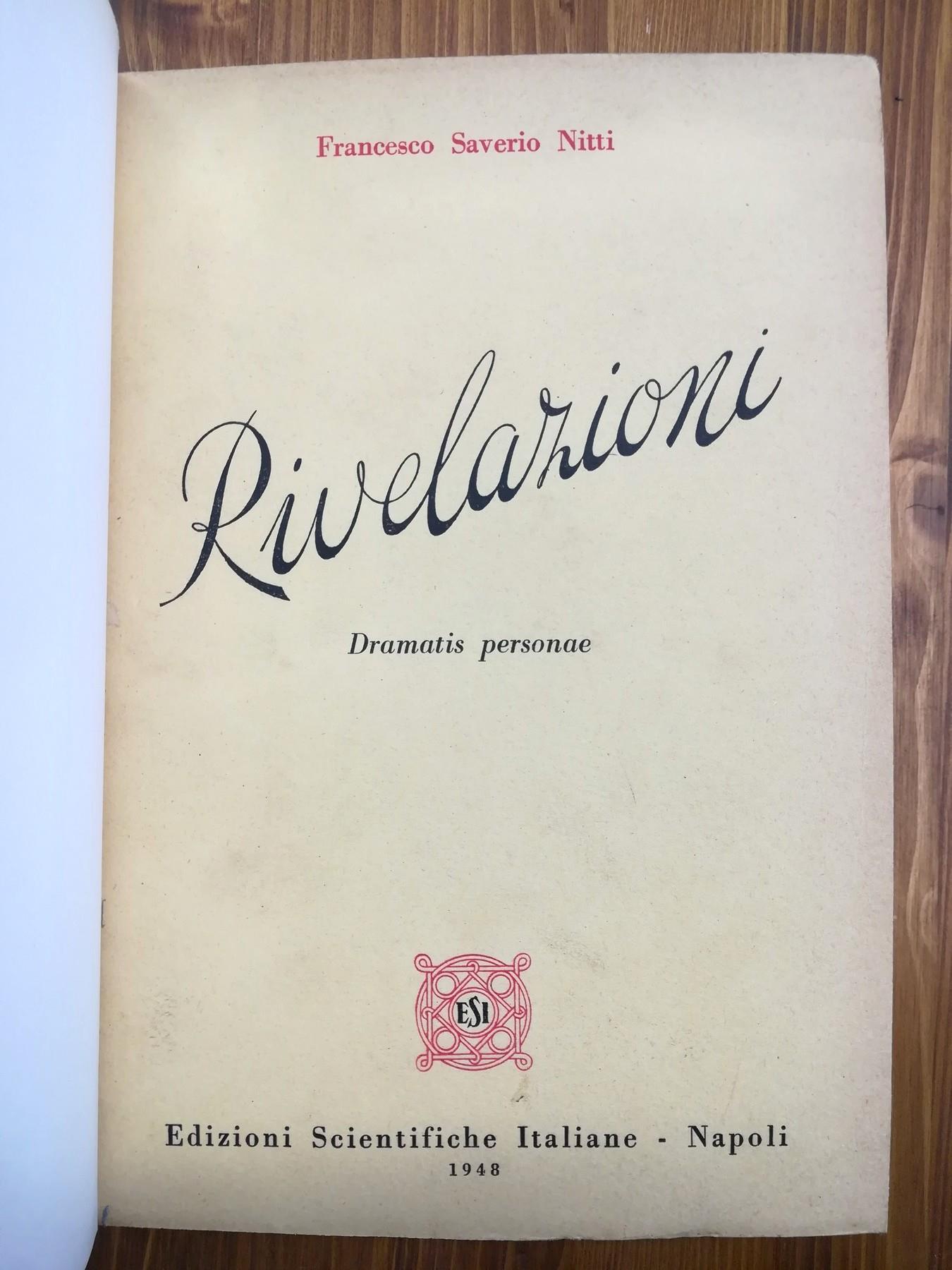 Rivelazioni. Dramatis Personae